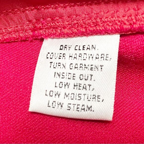 Vintage St. John Sport Pants Red Straight Leg Stretch Trouser Women’s Size 2 - Picture 11 of 12